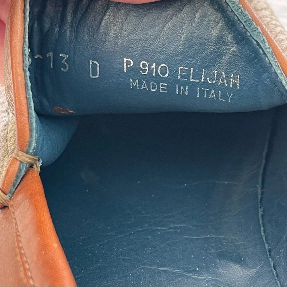 Coach Elijah Vintage P910 Monogram Slip On Dress Loafers Mens Size 13D